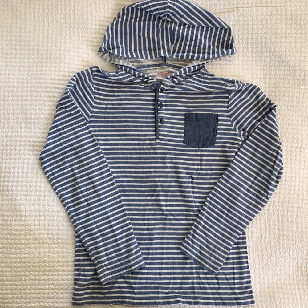 Cat & Jack striped jersey hoodie